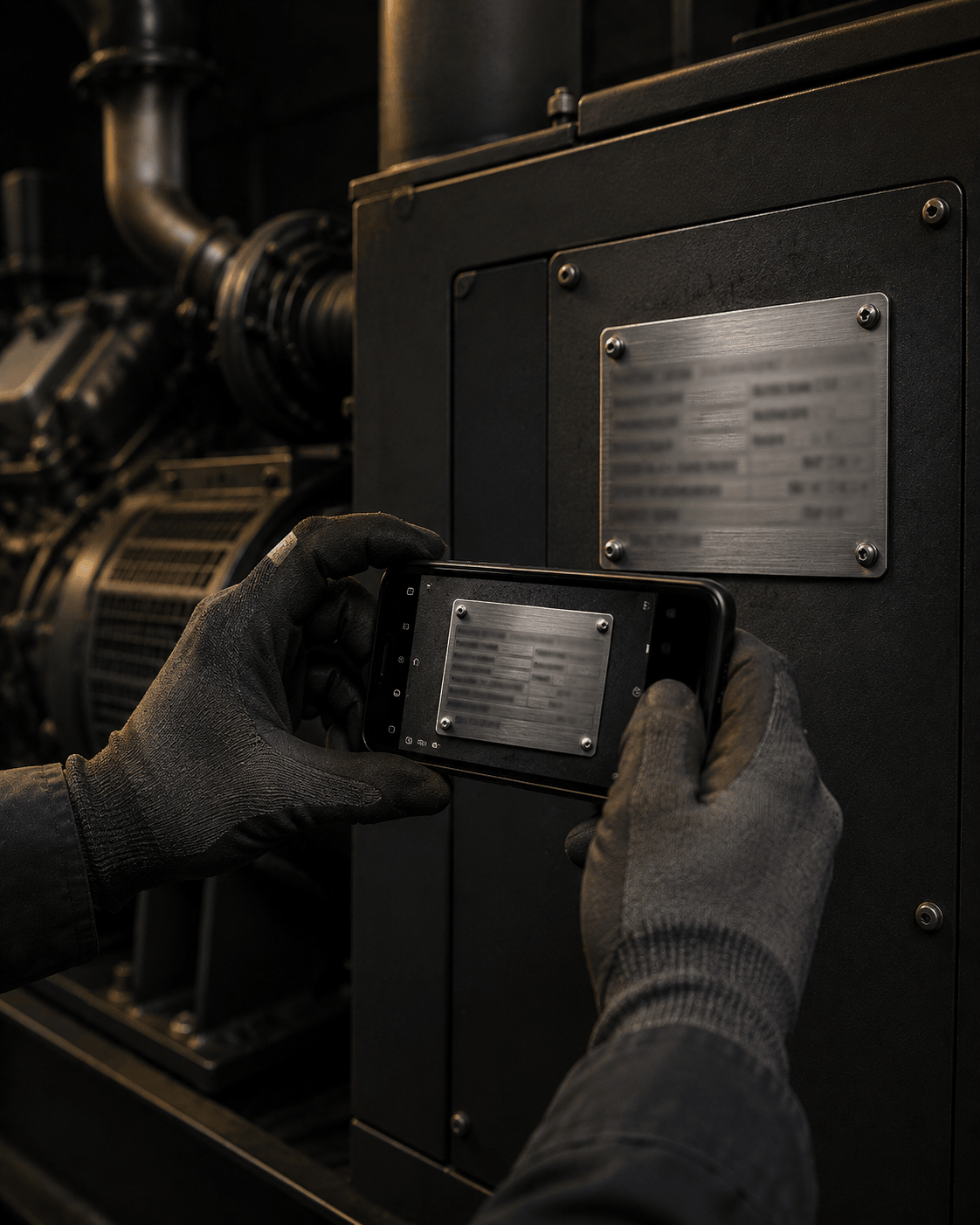 Custom sourcing: nameplate / part identification